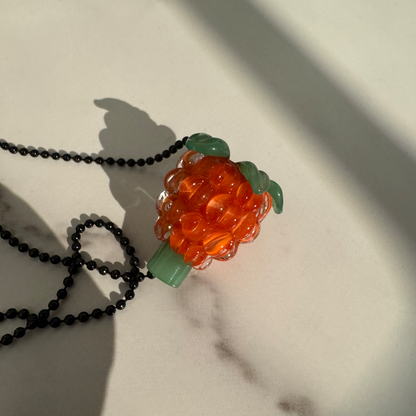Handmade Cloudberry Glass Bead