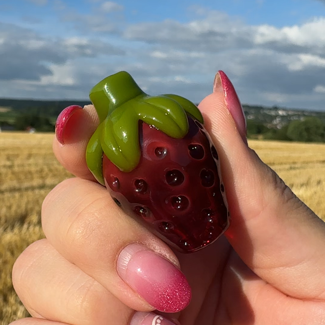 Strawberry Glass Bead