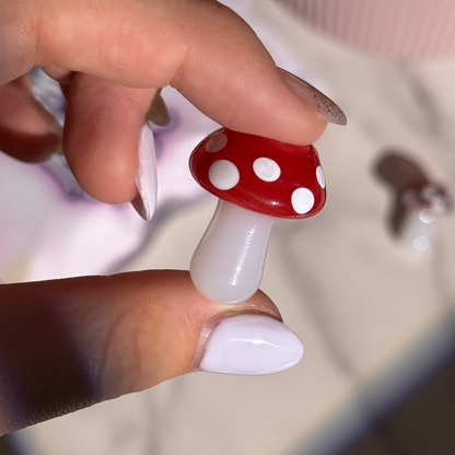[NEW!] Handmade Mushroom Glass Bead