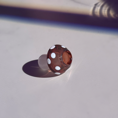 [NEW!] Handmade Mushroom Glass Bead